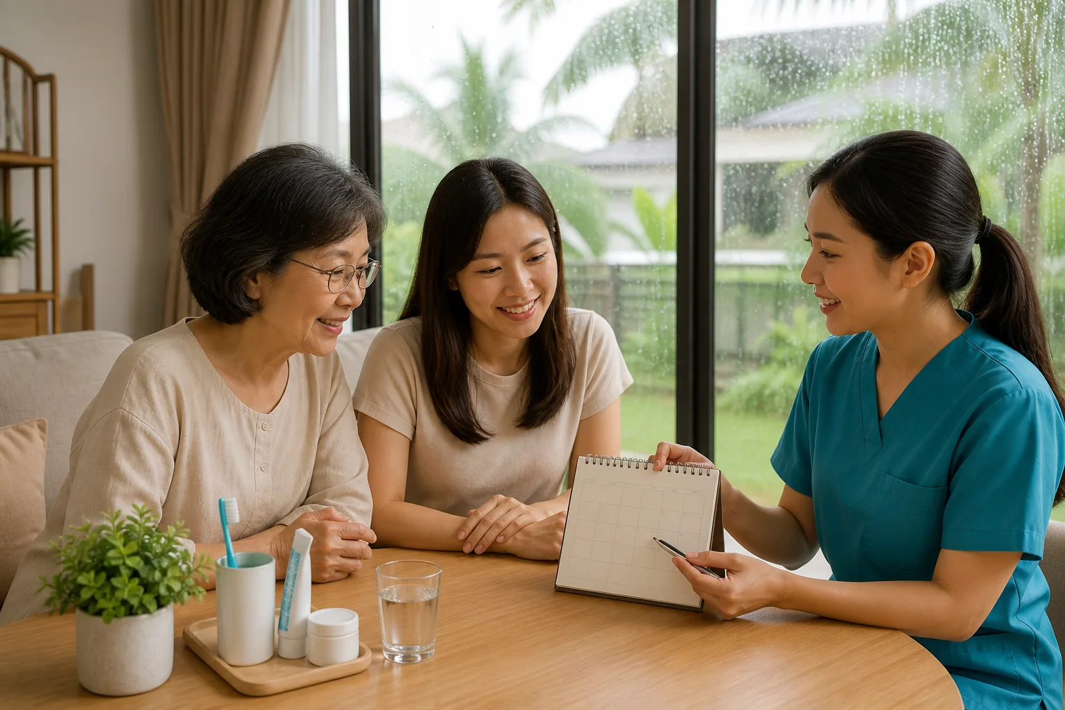Malaysian Chinese family planning seasonal home mouth care