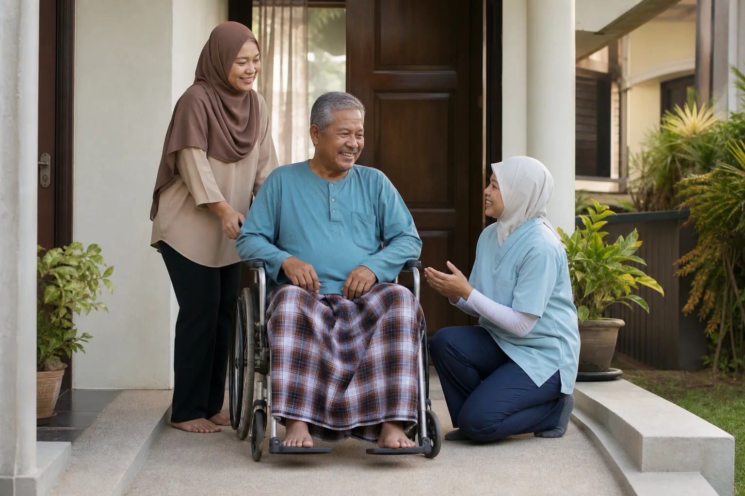 Individu Melayu Malaysia yang memerlukan bantuan pergerakan merancang penjagaan pergigian di rumah